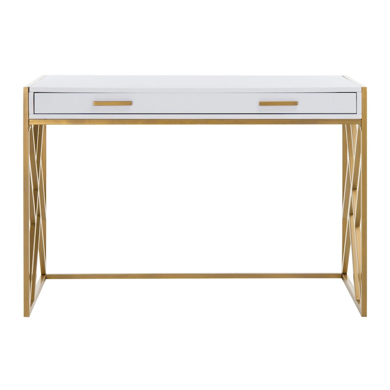 Contemporary Dual-Tone 1-Drawer Desk
