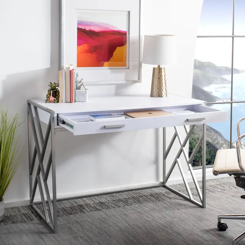 Contemporary Dual-Tone 1-Drawer Desk