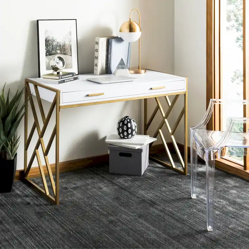 Contemporary Dual-Tone 1-Drawer Desk