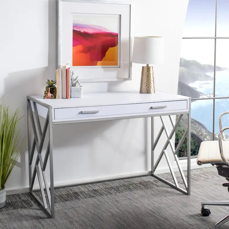 Contemporary Dual-Tone 1-Drawer Desk