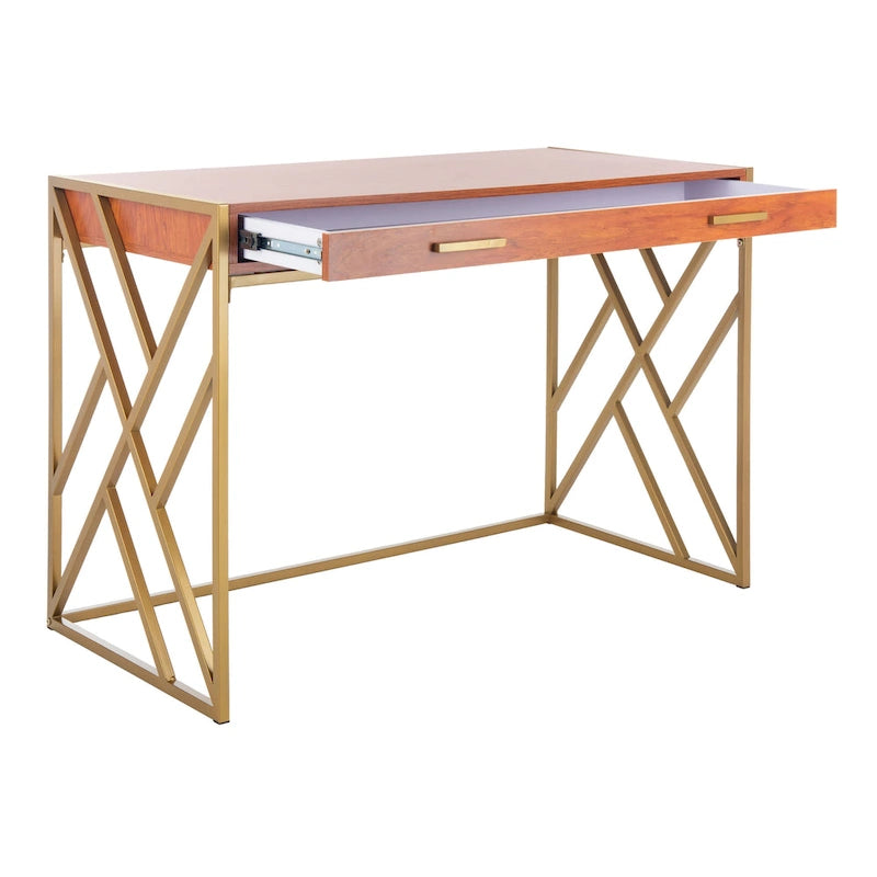 Contemporary Dual-Tone 1-Drawer Desk