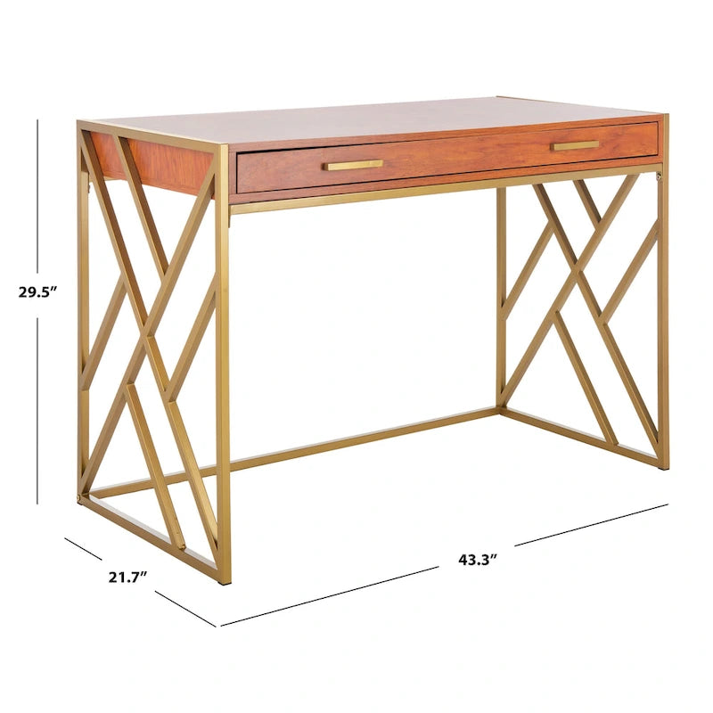 Contemporary Dual-Tone 1-Drawer Desk