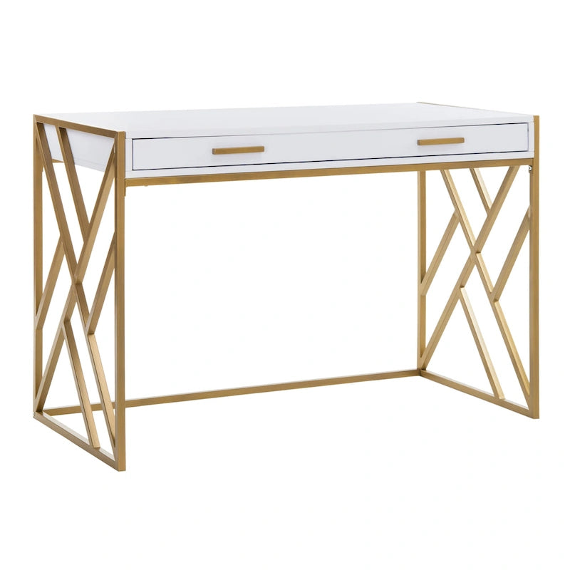 Contemporary Dual-Tone 1-Drawer Desk