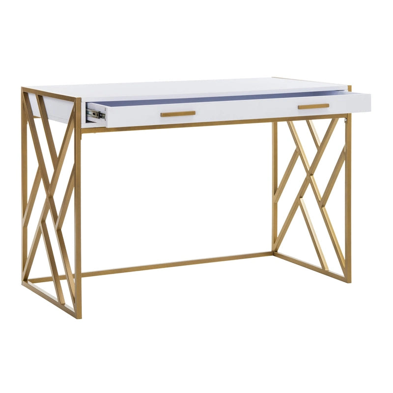 Contemporary Dual-Tone 1-Drawer Desk
