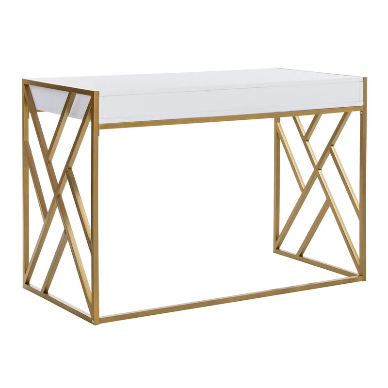 Contemporary Dual-Tone 1-Drawer Desk