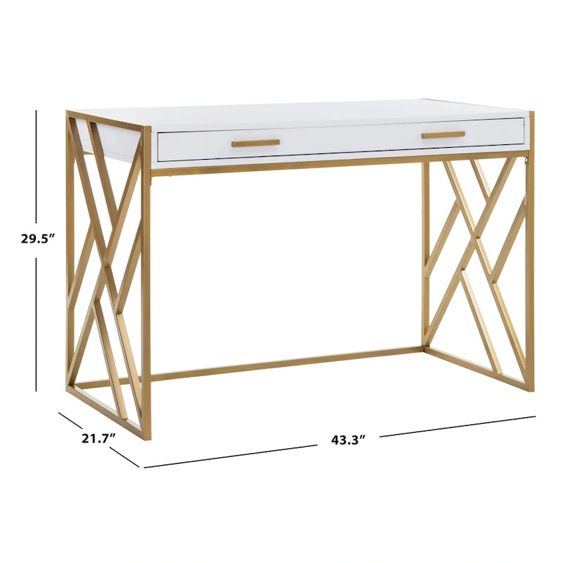 Contemporary Dual-Tone 1-Drawer Desk