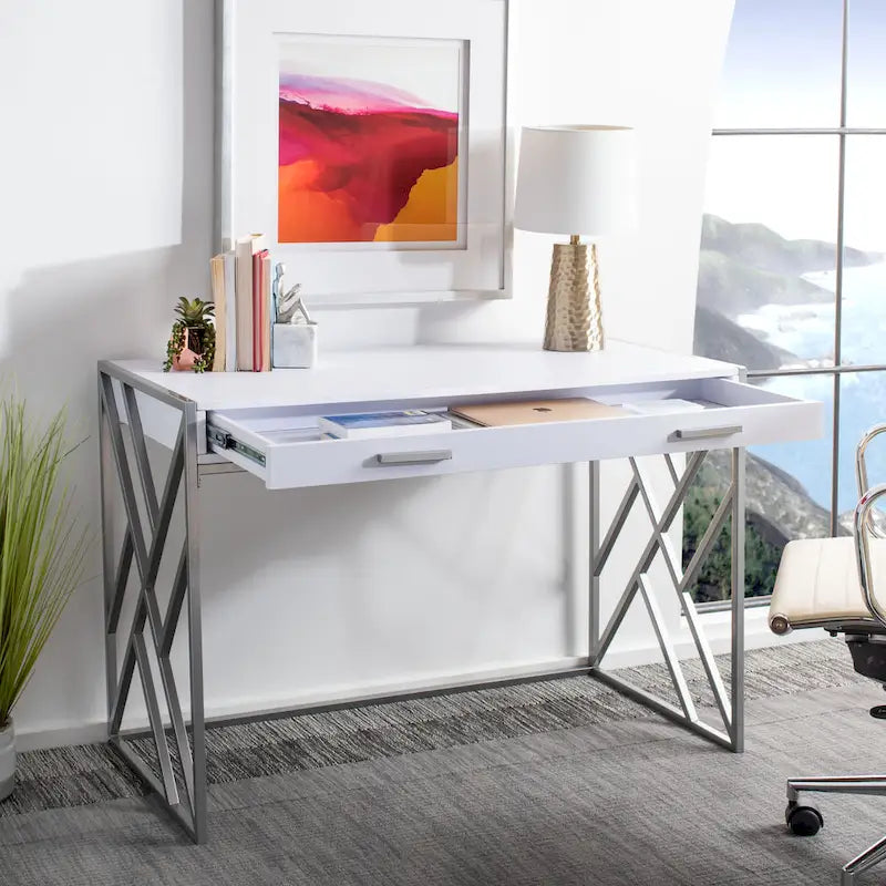 Contemporary Dual-Tone 1-Drawer Desk