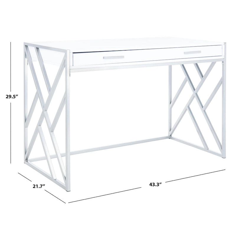 Contemporary Dual-Tone 1-Drawer Desk