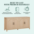 Middlebrook Modern 60-inch Reeded Sideboard with Arched Doors