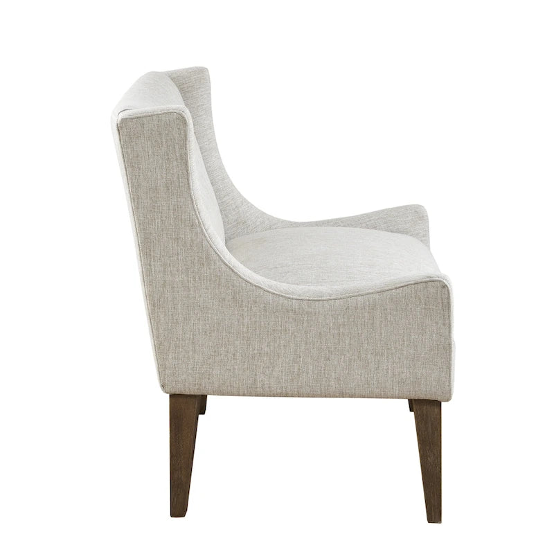 Poltrona decorativa imbottita con schienale trapuntato
