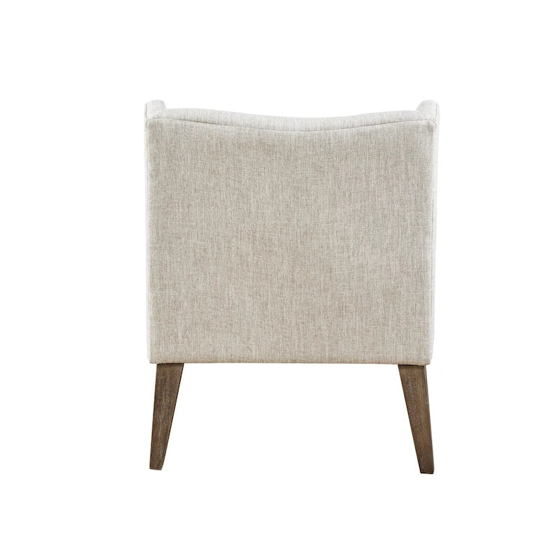 Poltrona decorativa imbottita con schienale trapuntato