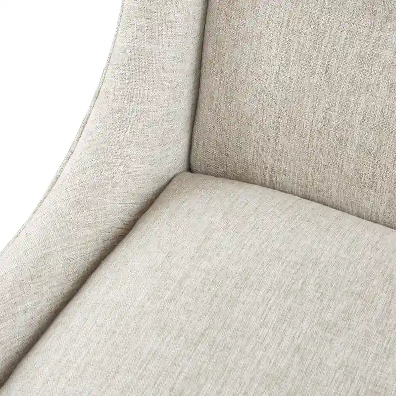 Poltrona decorativa imbottita con schienale trapuntato