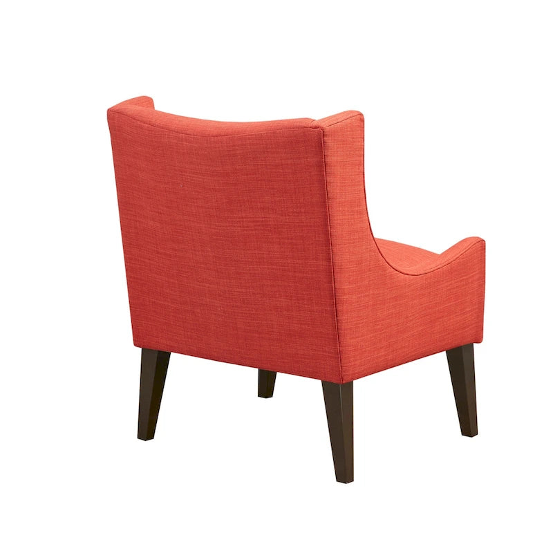 Poltrona decorativa imbottita con schienale trapuntato