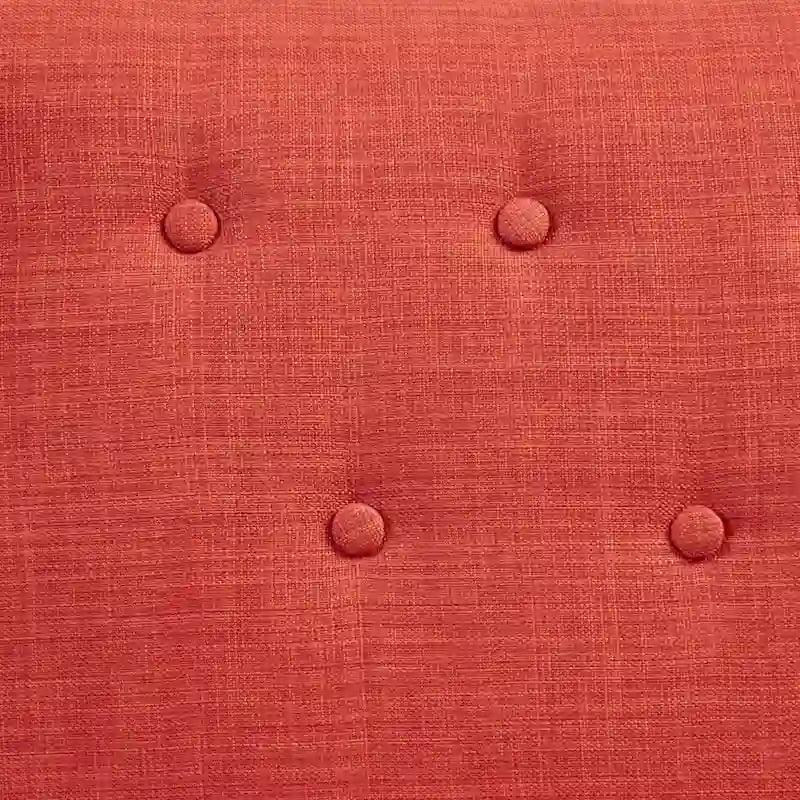 Poltrona decorativa imbottita con schienale trapuntato