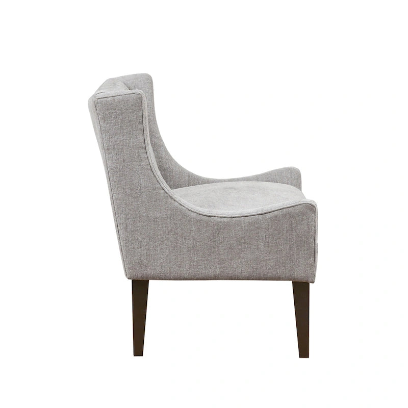 Poltrona decorativa imbottita con schienale trapuntato