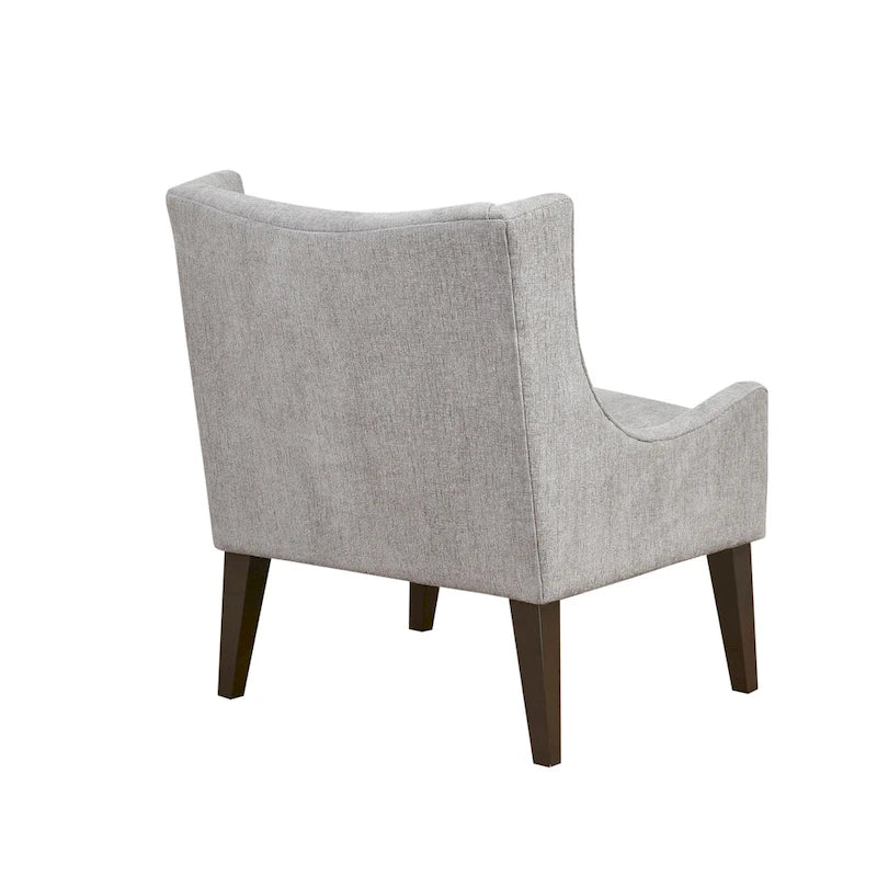 Poltrona decorativa imbottita con schienale trapuntato