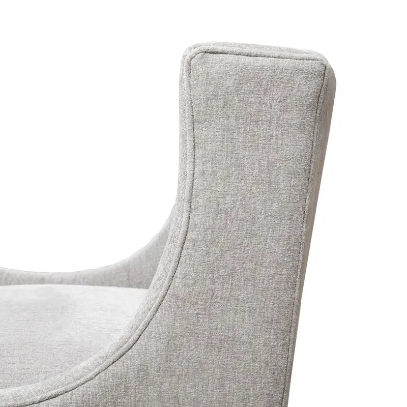 Poltrona decorativa imbottita con schienale trapuntato