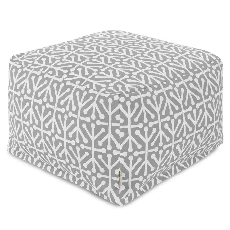 Indoor/Outdoor Ottoman Pouf, 27 x 27 x 17 in