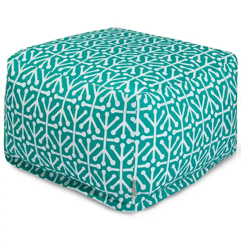 Indoor/Outdoor Ottoman Pouf, 27 x 27 x 17 in