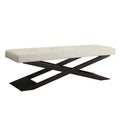 48 Wood X-Base Bench
