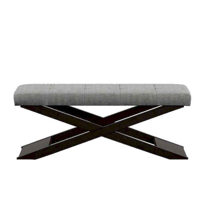 48 Wood X-Base Bench