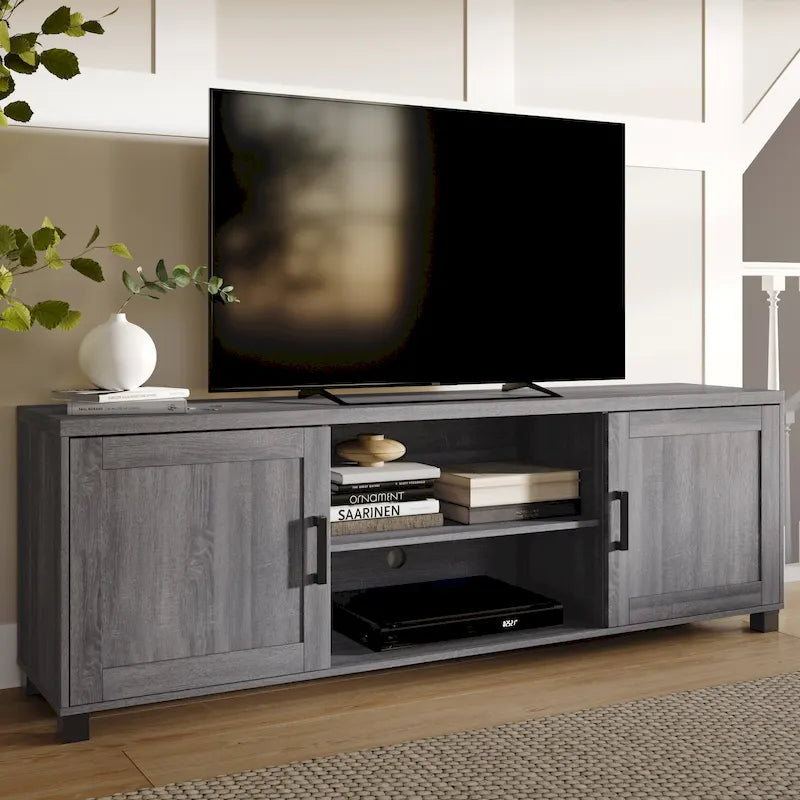 TV Stand with Doors for TVs up to 85 Inches