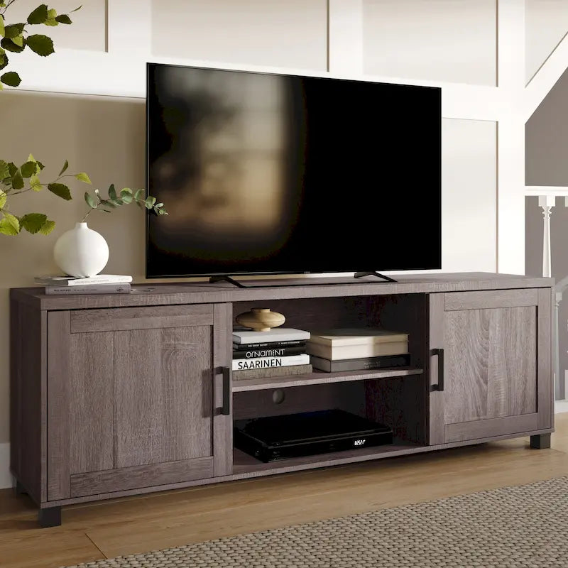 TV Stand with Doors for TVs up to 85 Inches