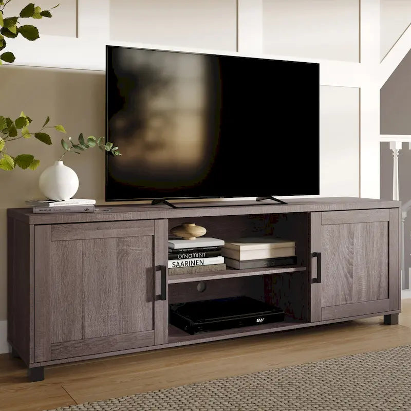 TV Stand with Doors for TVs up to 85 Inches