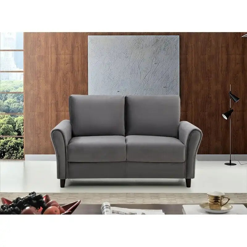 Curved Arm Loveseat