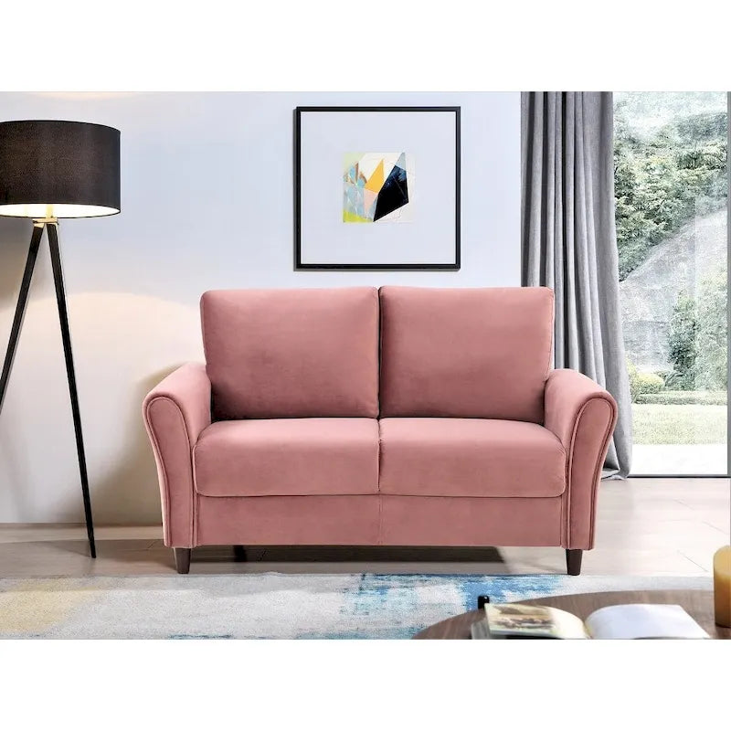 Curved Arm Loveseat