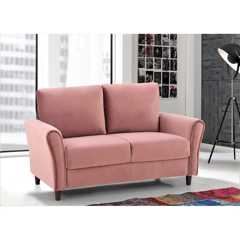 Curved Arm Loveseat