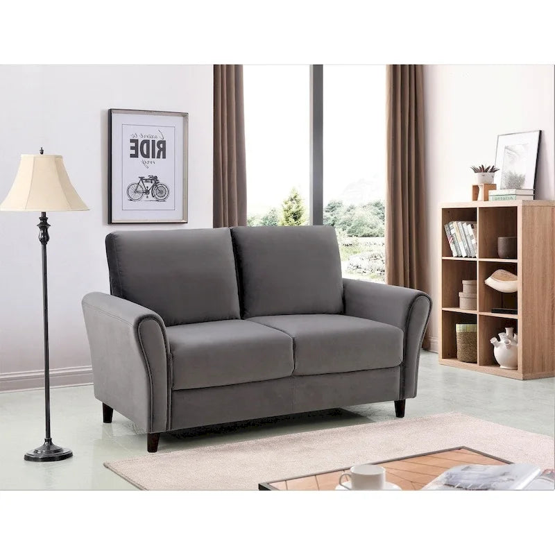 Curved Arm Loveseat