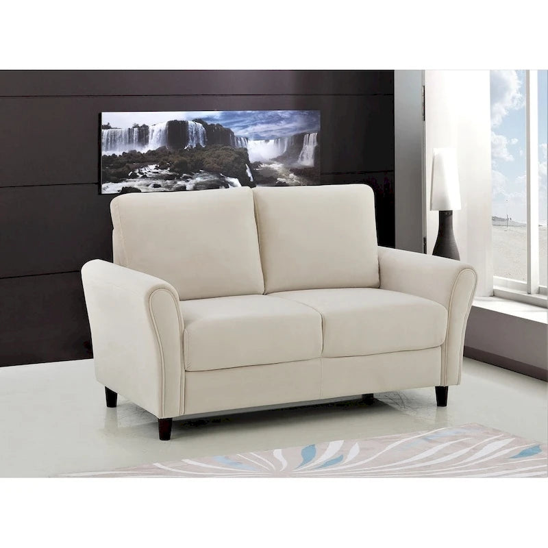 Curved Arm Loveseat