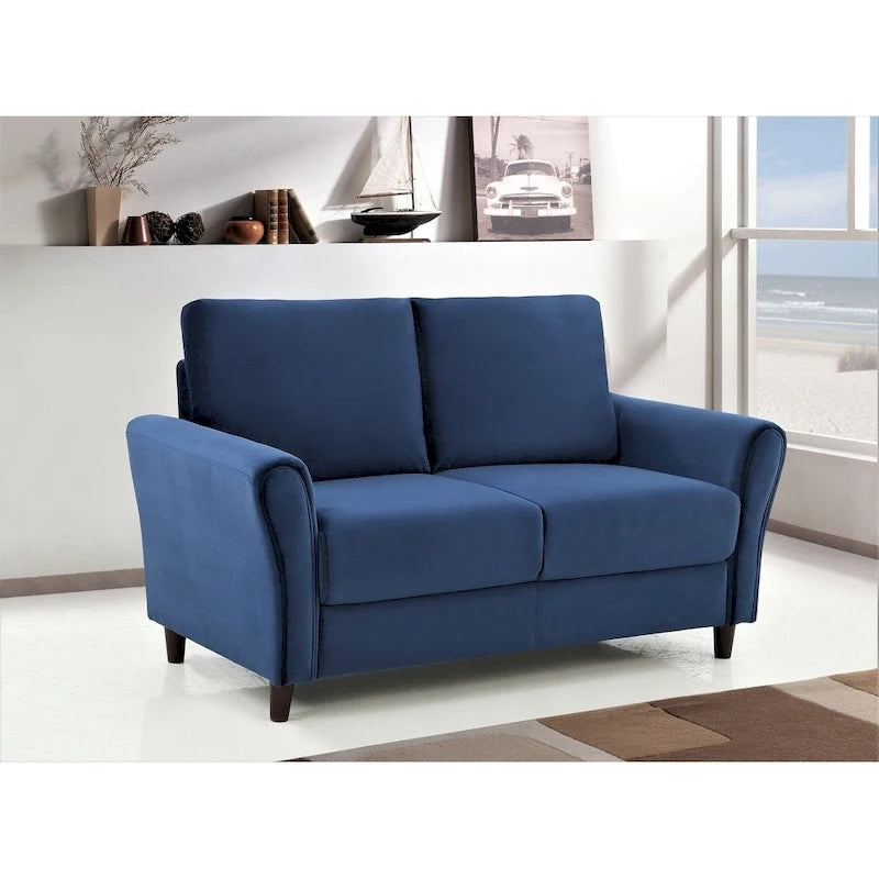 Curved Arm Loveseat