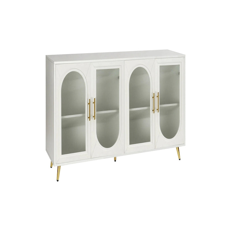 Wood Buffet Storage Cabinet with Adjustable Shelves
