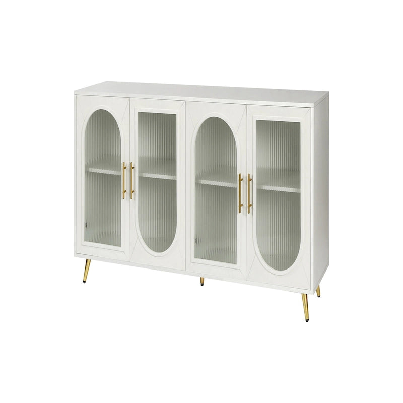 Wood Buffet Storage Cabinet with Adjustable Shelves