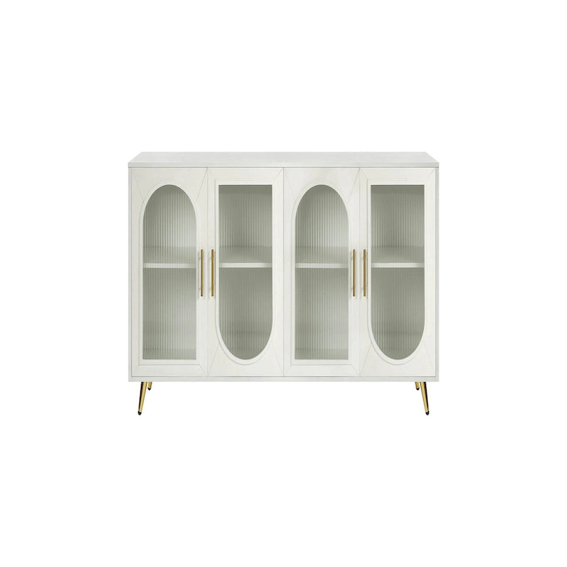 Wood Buffet Storage Cabinet with Adjustable Shelves