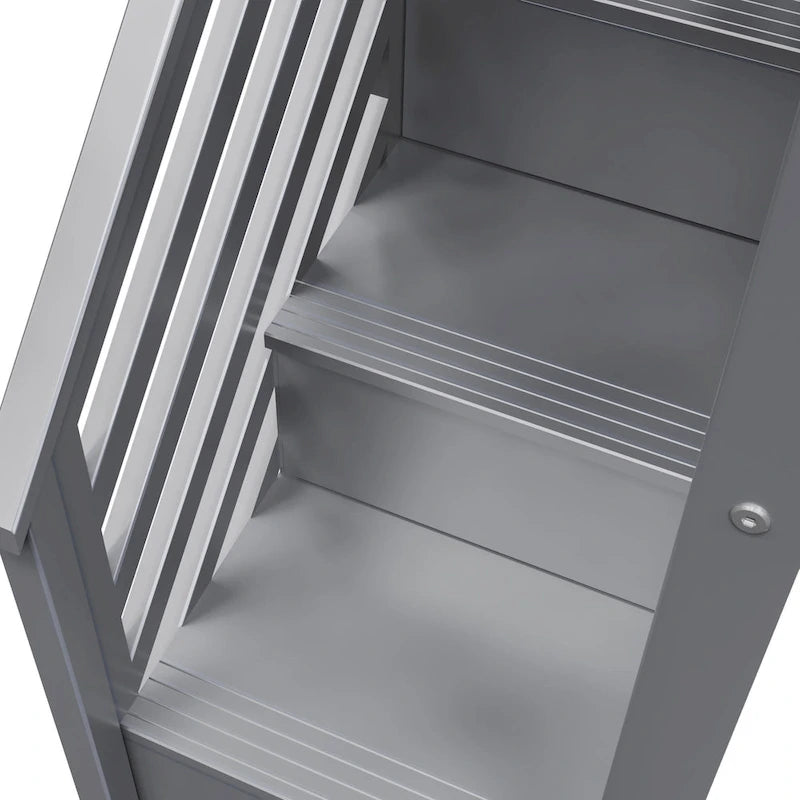 Twin Low Loft Bed with Stairs