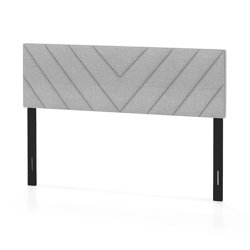 Adjustable Linen Upholstered Headboard for Full and Queen Beds