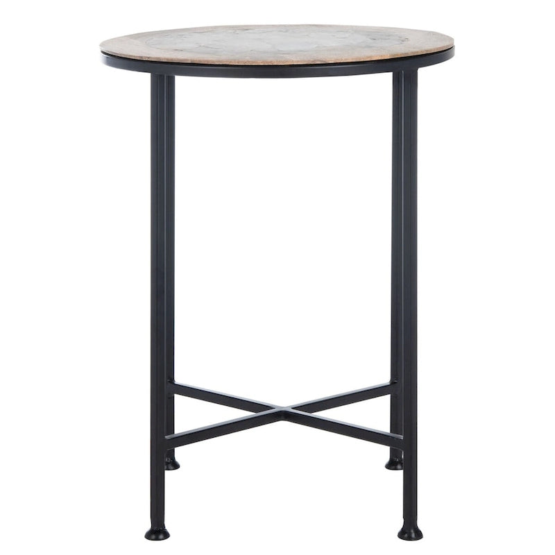 Natural Stone Top Accent Table - 15Wx15Dx20H