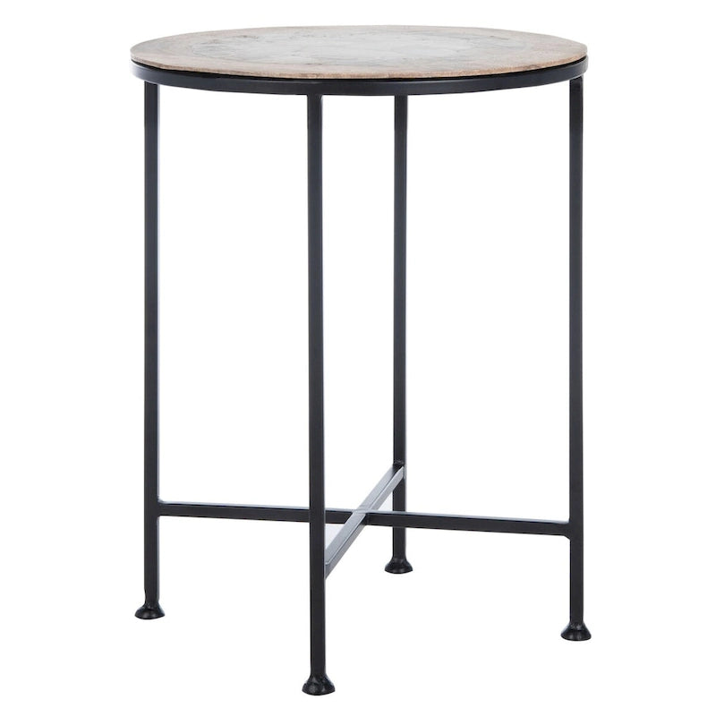 Natural Stone Top Accent Table - 15Wx15Dx20H