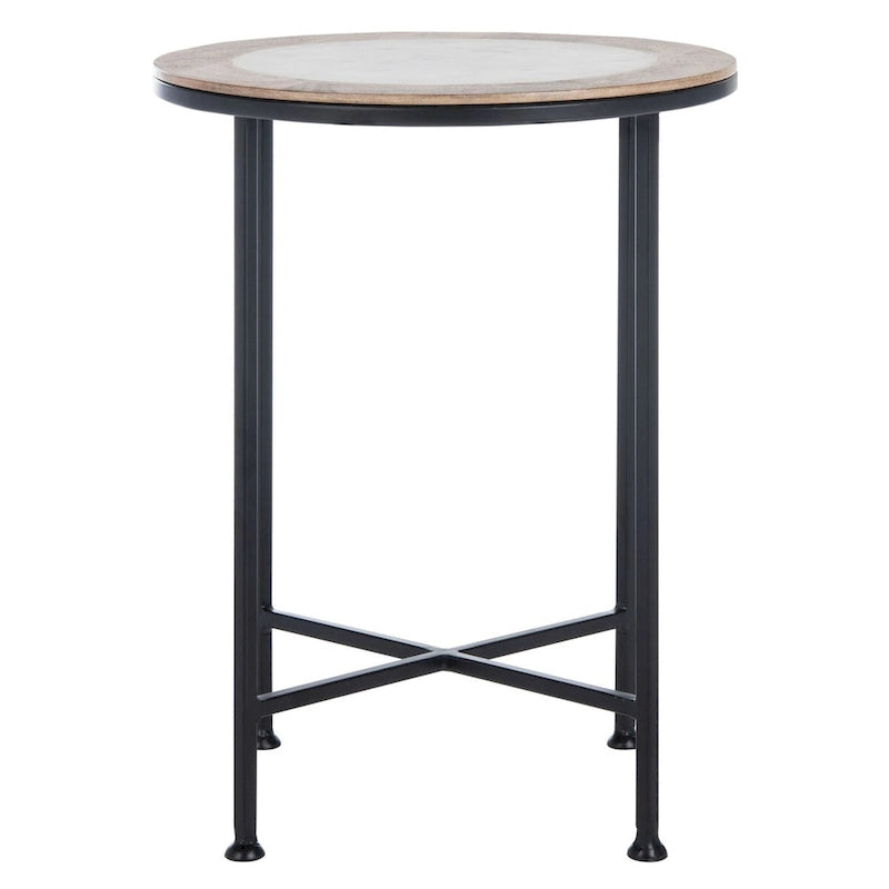 Natural Stone Top Accent Table - 15Wx15Dx20H