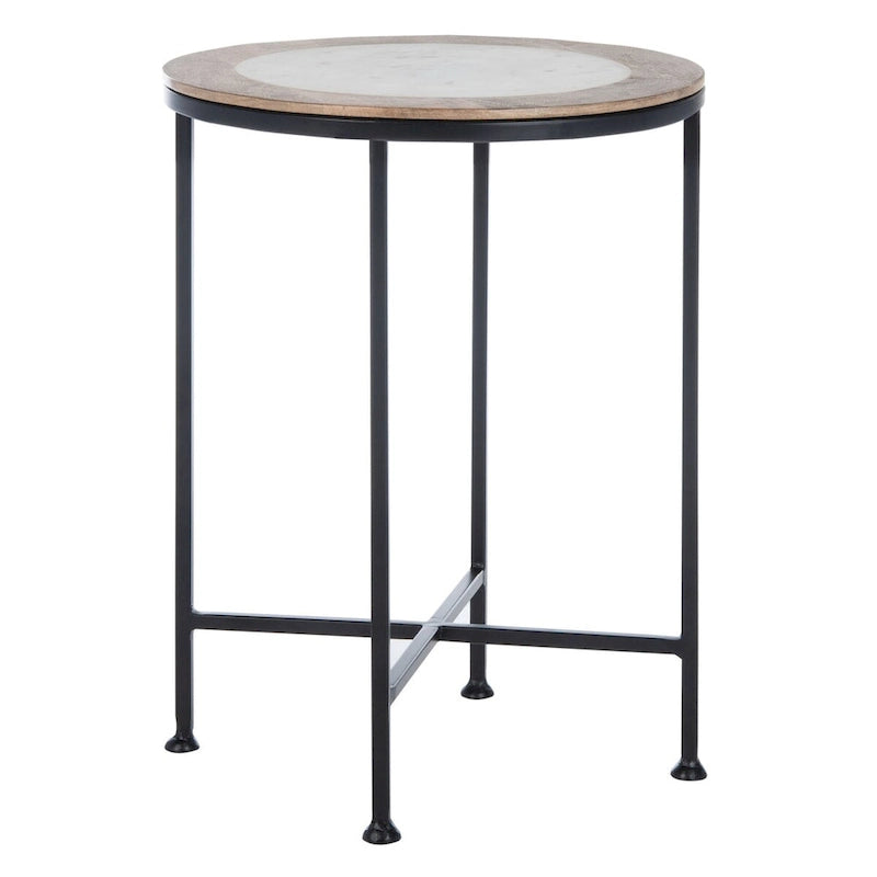Natural Stone Top Accent Table - 15Wx15Dx20H