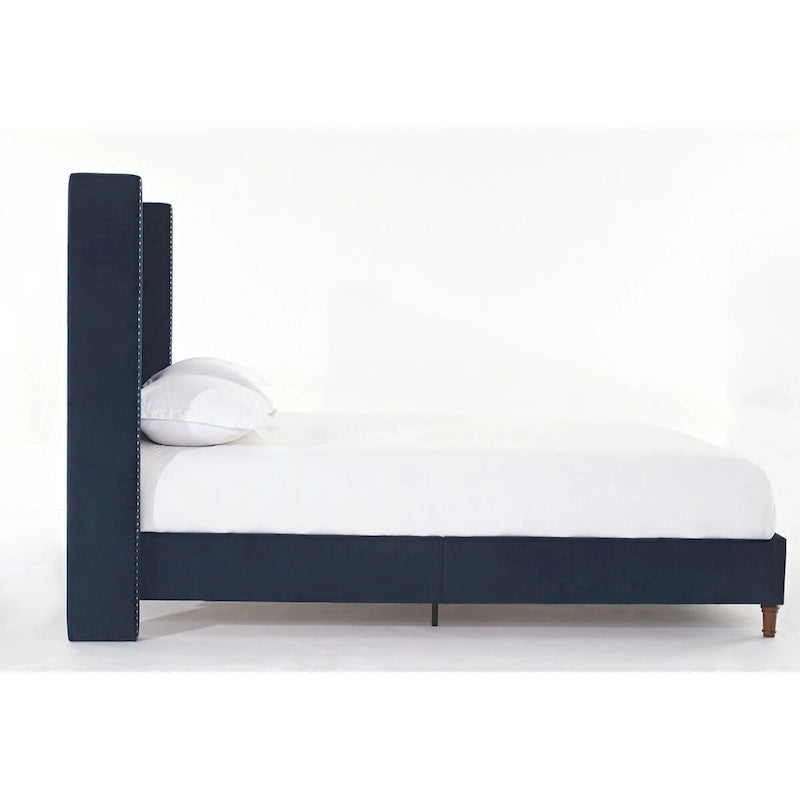 Letto Queen/King imbottito con testiera alta 54" (non richiede rete a doghe)