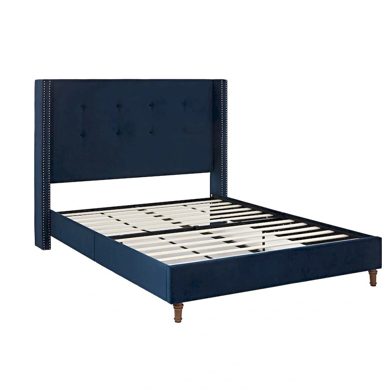 Letto Queen/King imbottito con testiera alta 54" (non richiede rete a doghe)