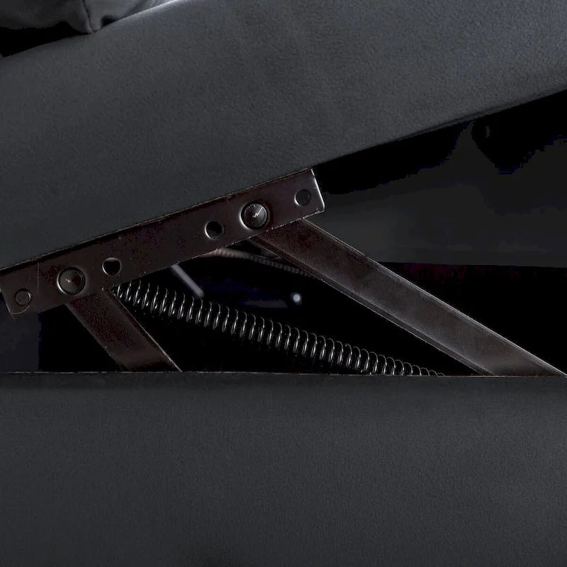 Samt-Chaiselongue mit Stauraum und Kissen