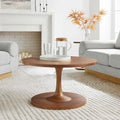 30-Inch Round Solid Wood Coffee Table