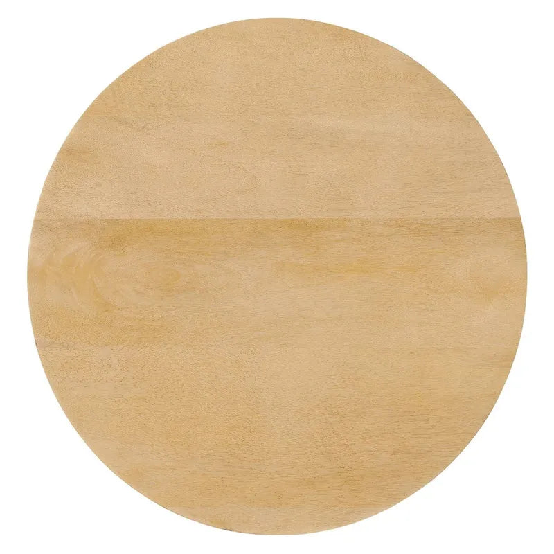 30-Inch Round Solid Wood Coffee Table