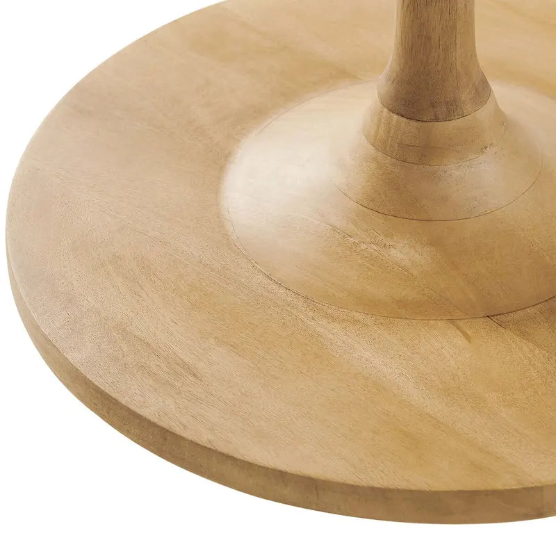 30-Inch Round Solid Wood Coffee Table