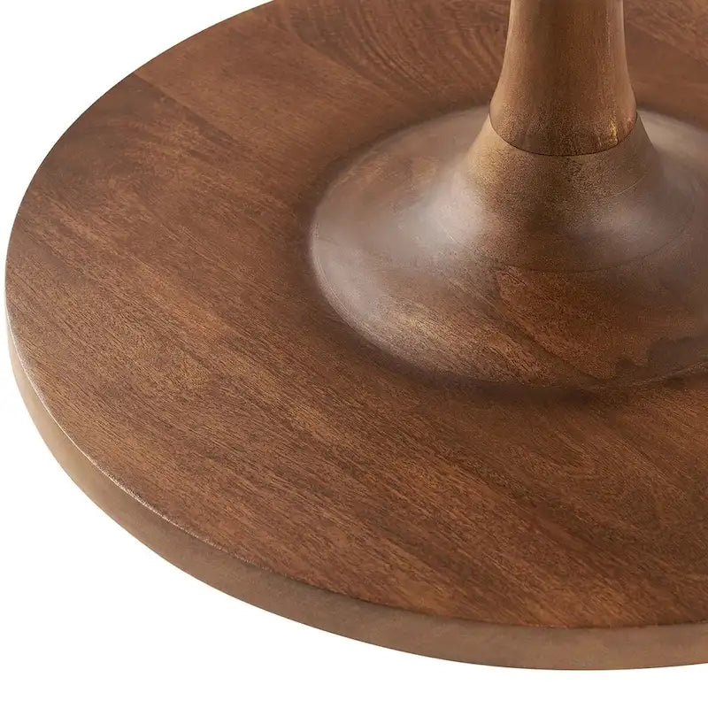 30-Inch Round Solid Wood Coffee Table